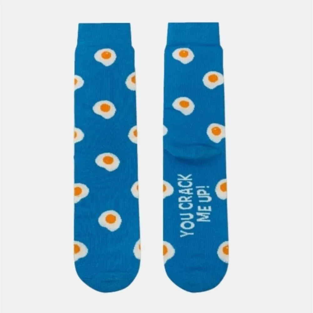 Unisex Breakfast Socks Gift Set - 4 Pair bacon eggs French toast pancake socks